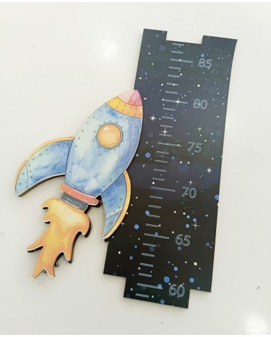 Uzay Temalı Boy Ölçer 5mm Dekota