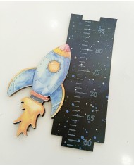 Uzay Temalı Boy Ölçer 5mm Dekota