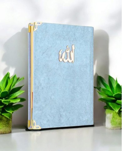 80 Sayfa Kadife Kaplı Yasin – Mavi