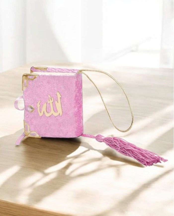 Mini Püsküllü Kuran – Pembe