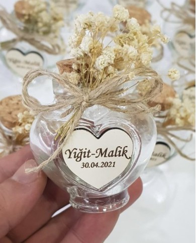 Kalp Şişe Nikah Şekeri