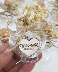 Kalp Şişe Nikah Şekeri