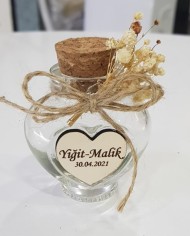 Kalp Şişe Nikah Şekeri