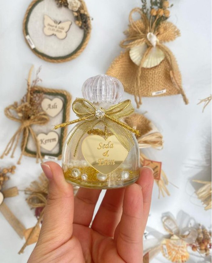 Kolonyalı Cam Şişe Nikah Şekeri