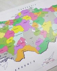 Mdf Mülki İdare Haritası – Renkli