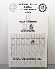 Resimli Okul Personel Panosu