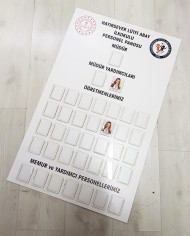 Resimli Okul Personel Panosu