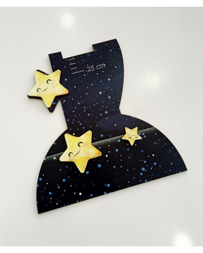 Uzay Temalı Boy Ölçer 5mm Dekota